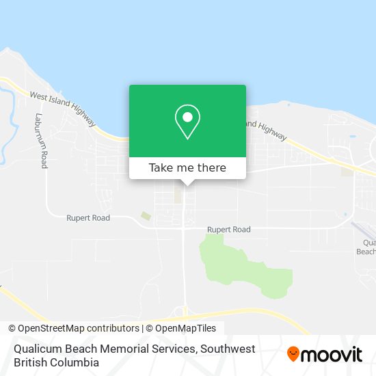 Qualicum Beach Memorial Services map