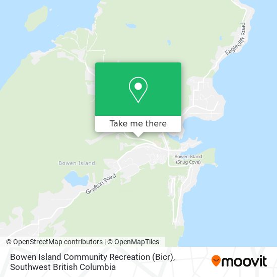 Bowen Island Community Recreation (Bicr) map