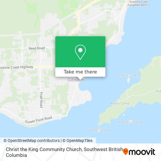 Christ the King Community Church map