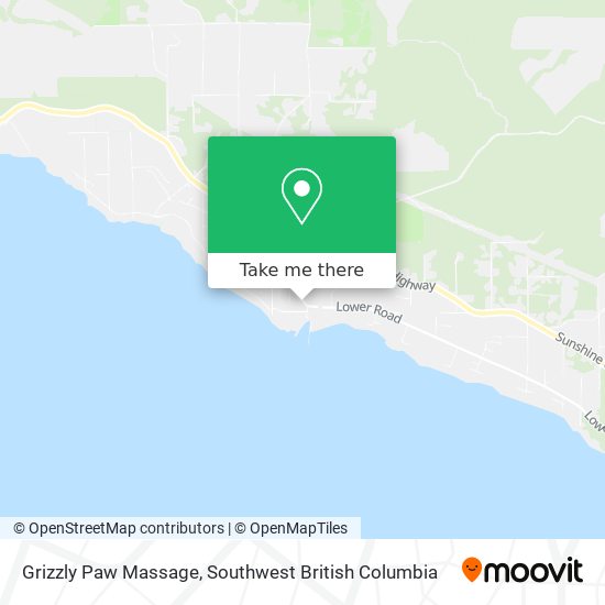 Grizzly Paw Massage map