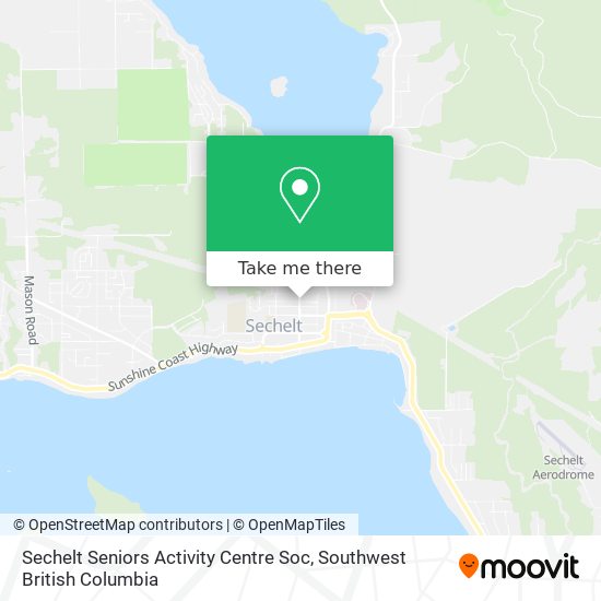 Sechelt Seniors Activity Centre Soc map