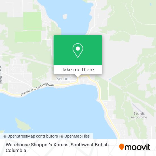Warehouse Shopper's Xpress map