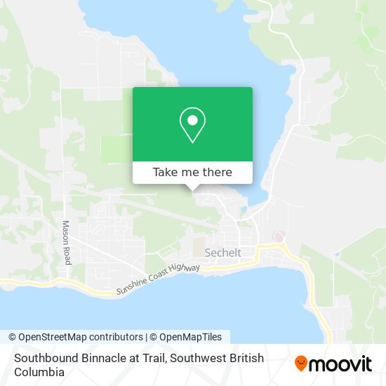 Southbound Binnacle at Trail map