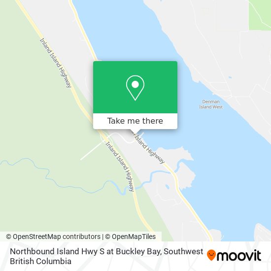 Northbound Island Hwy S at Buckley Bay map