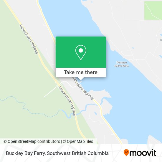 Buckley Bay Ferry map