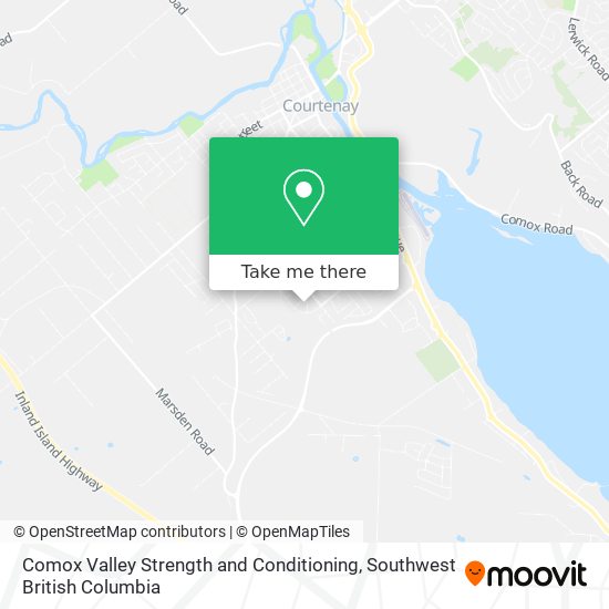 Comox Valley Strength and Conditioning map