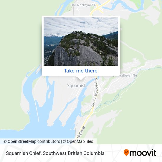 Squamish Chief map