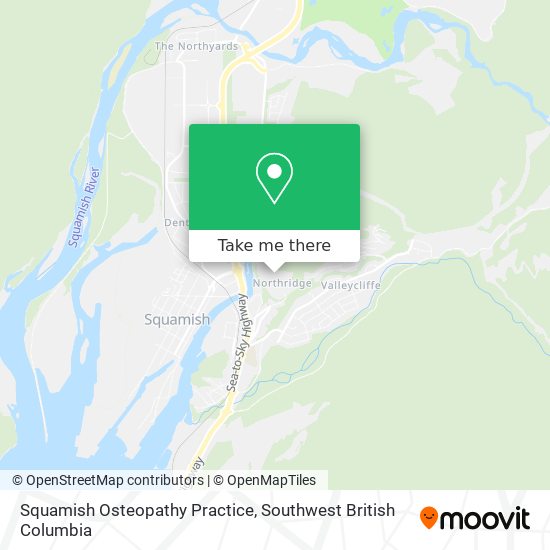 Squamish Osteopathy Practice map