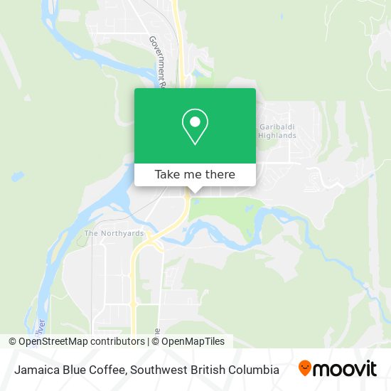 Jamaica Blue Coffee map