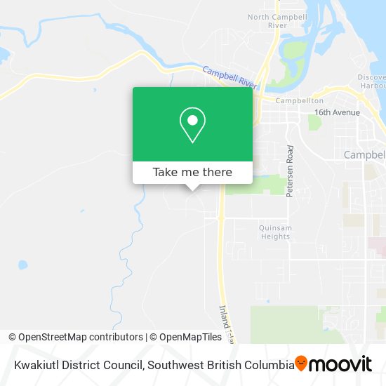 Kwakiutl District Council map