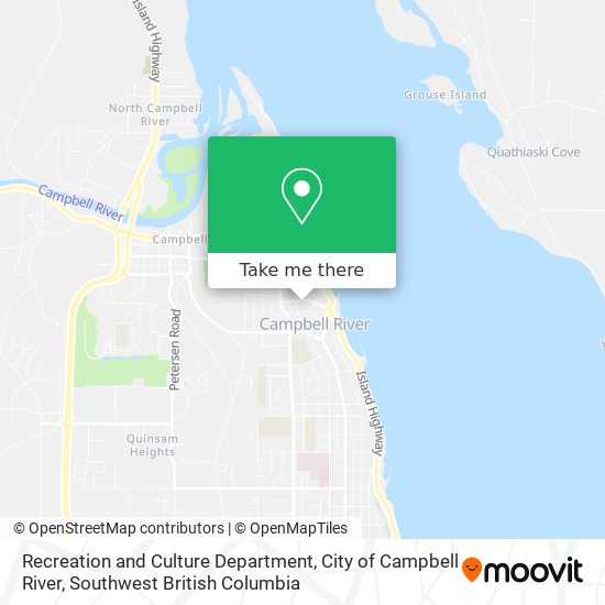 Recreation and Culture Department, City of Campbell River map