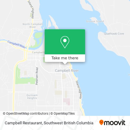 Campbell Restaurant map
