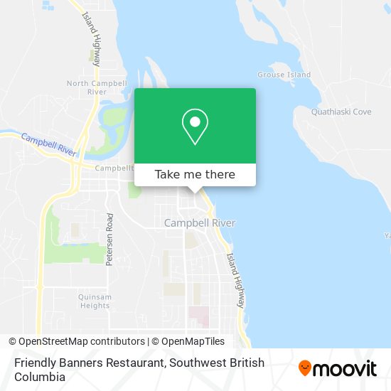 Friendly Banners Restaurant map