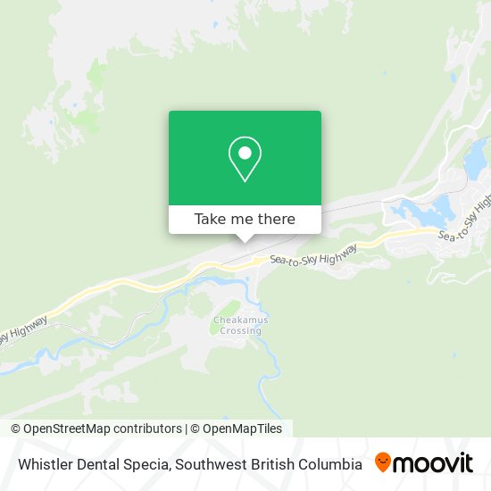 Whistler Dental Specia map