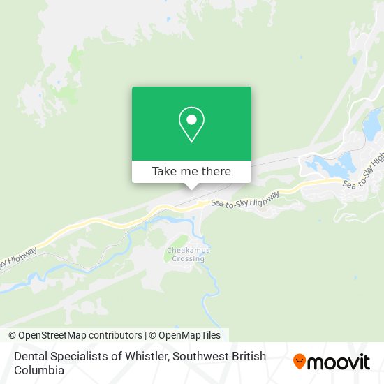 Dental Specialists of Whistler map