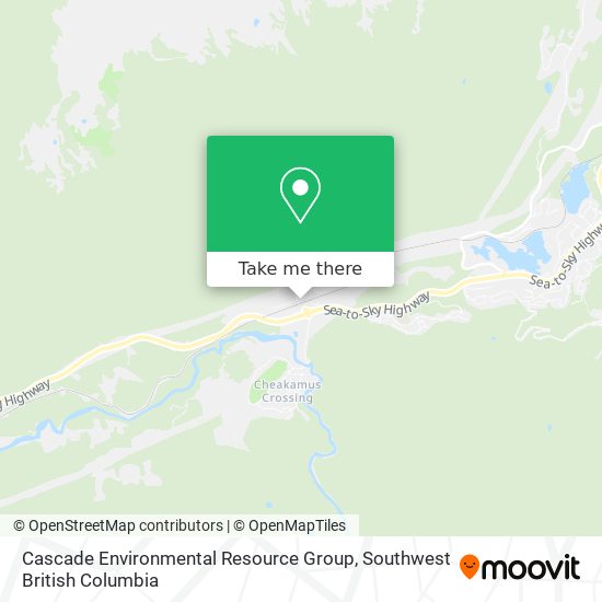 Cascade Environmental Resource Group map