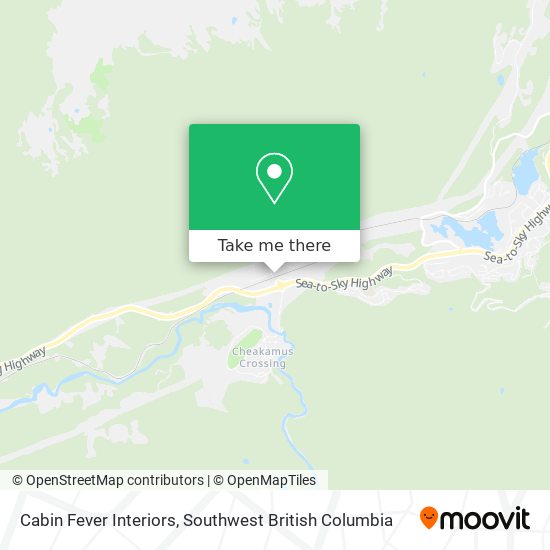 Cabin Fever Interiors map