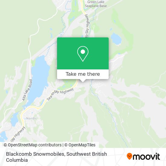 Blackcomb Snowmobiles map