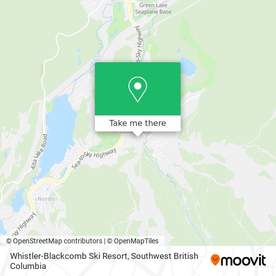 Whistler-Blackcomb Ski Resort map