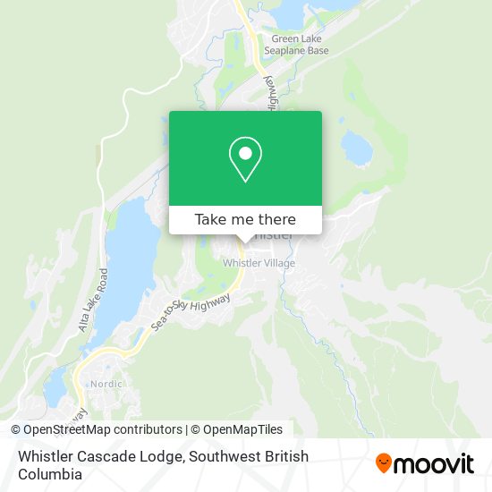 Whistler Cascade Lodge map