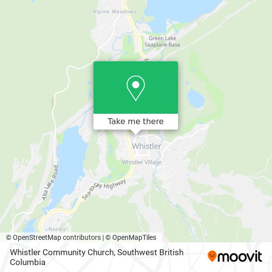 Whistler Community Church map