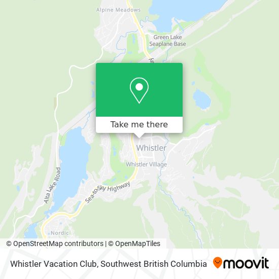 Whistler Vacation Club map