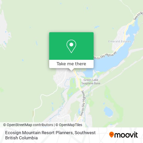 Ecosign Mountain Resort Planners map