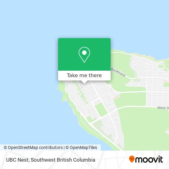 UBC Nest map
