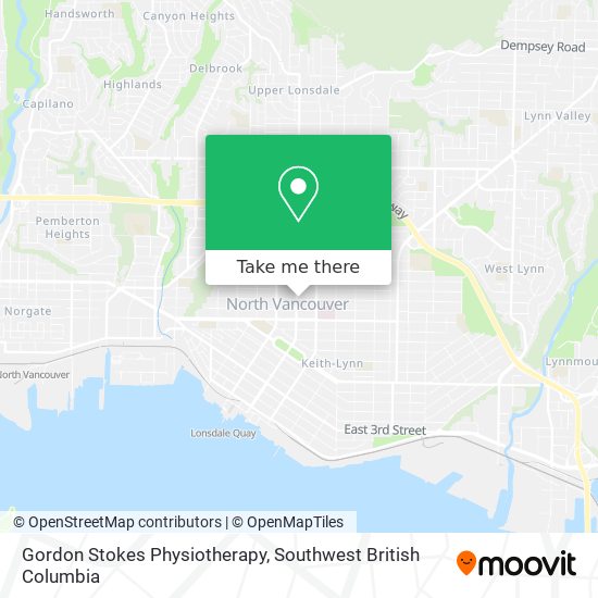 Gordon Stokes Physiotherapy map