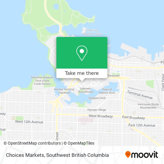 Choices Markets map