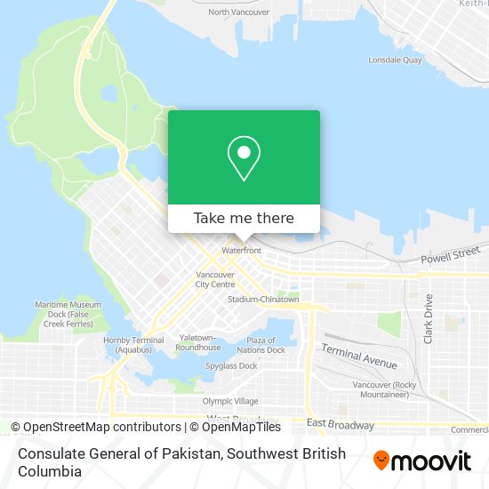 Consulate General of Pakistan map