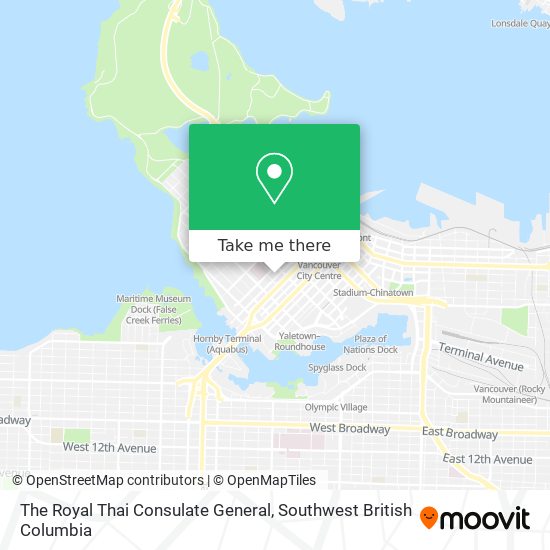 The Royal Thai Consulate General map