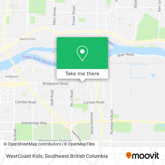 WestCoast Kids map