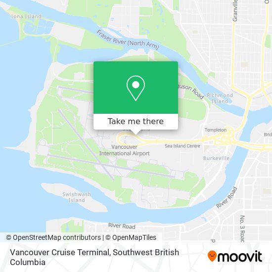 Vancouver Cruise Terminal map