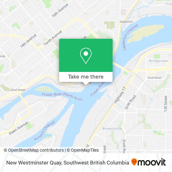 New Westminster Quay map