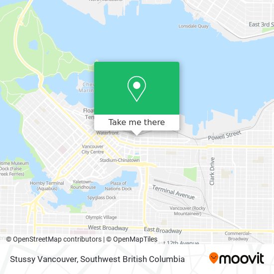 Stussy Vancouver map