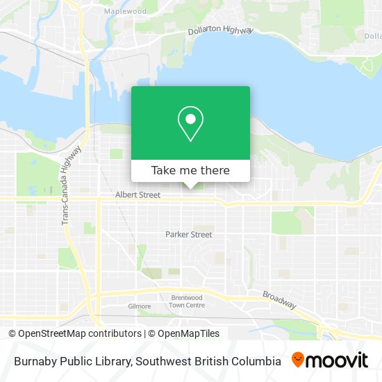 Burnaby Public Library map