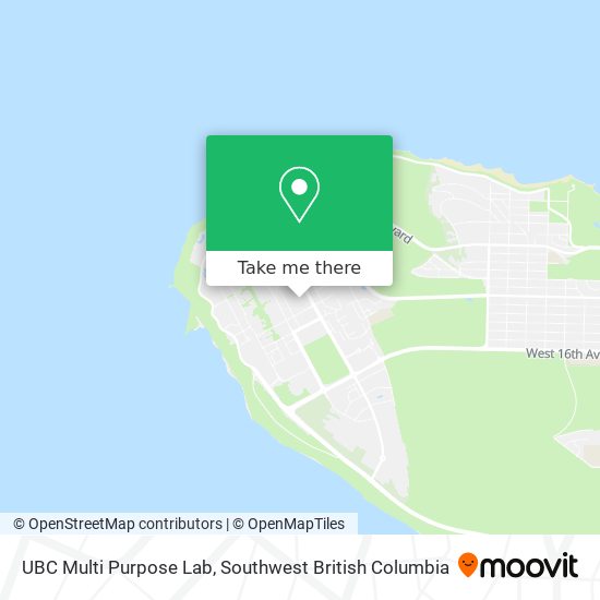 UBC Multi Purpose Lab map