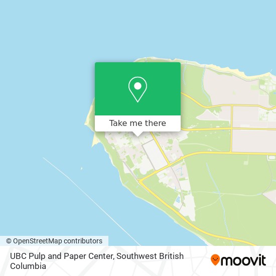 UBC Pulp and Paper Center map