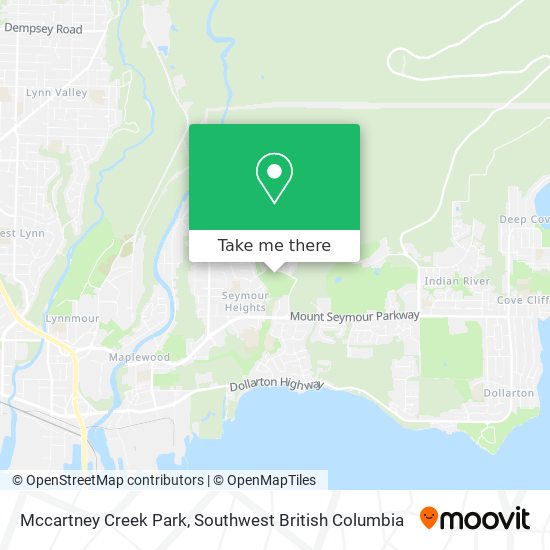 Mccartney Creek Park map