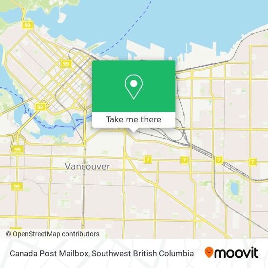 Canada Post Mailbox map