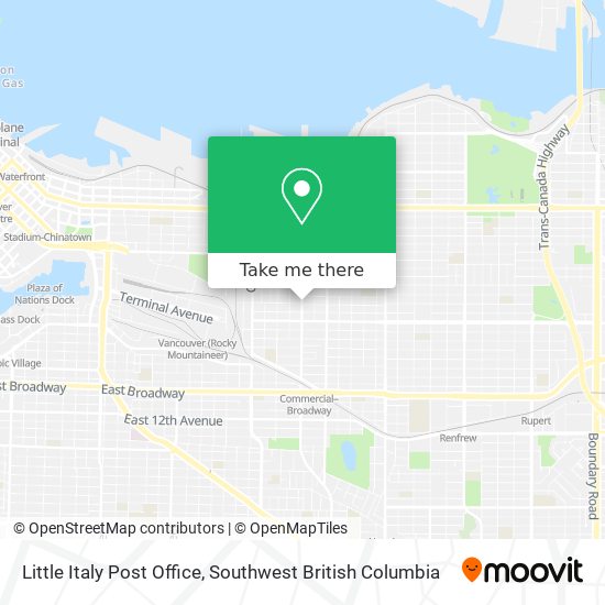 Little Italy Post Office map