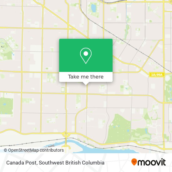 Canada Post map