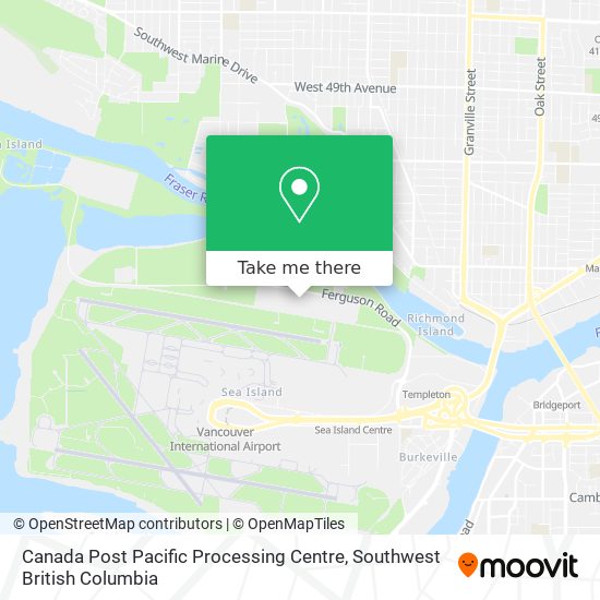 Canada Post Pacific Processing Centre map