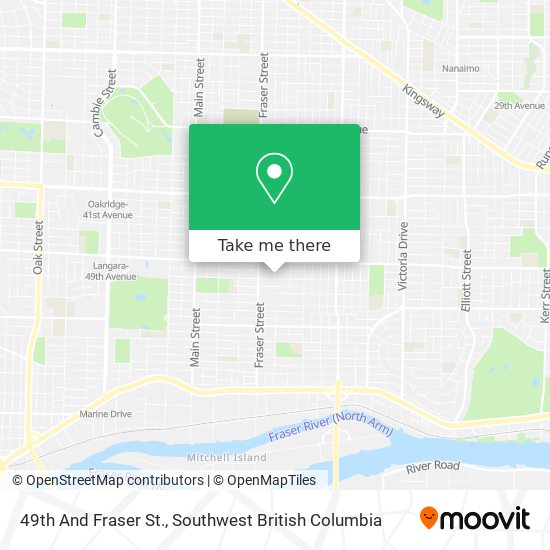 49th And Fraser St. map