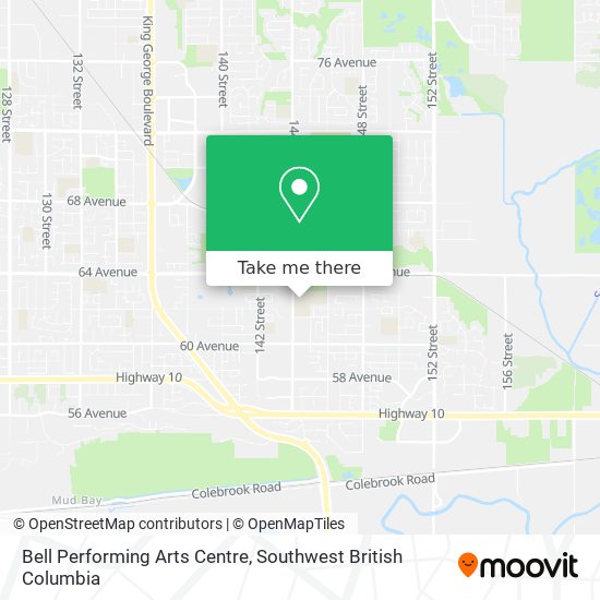 Bell Performing Arts Centre map