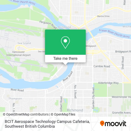 BCIT Aerospace Technology Campus Cafeteria map