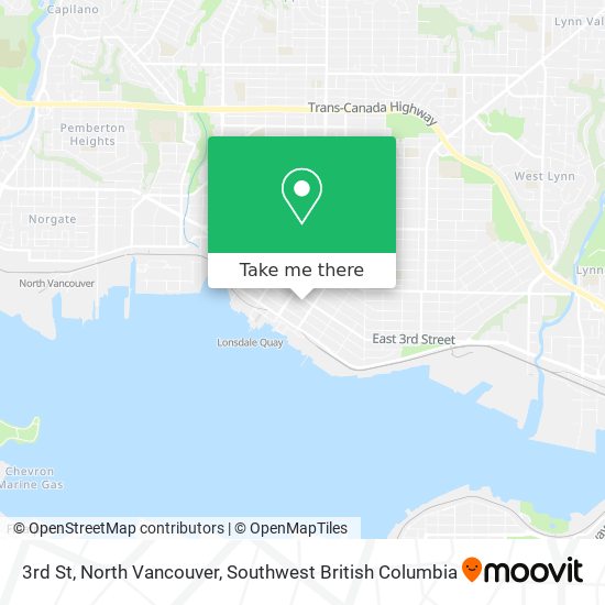 3rd St, North Vancouver map