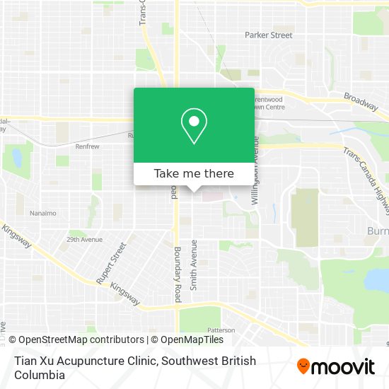 Tian Xu Acupuncture Clinic map