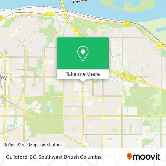 Guildford, BC map
